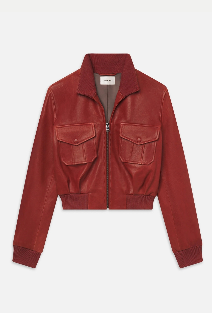 The Leather Ace Jacket -- Paprika - Paprika / Xxs