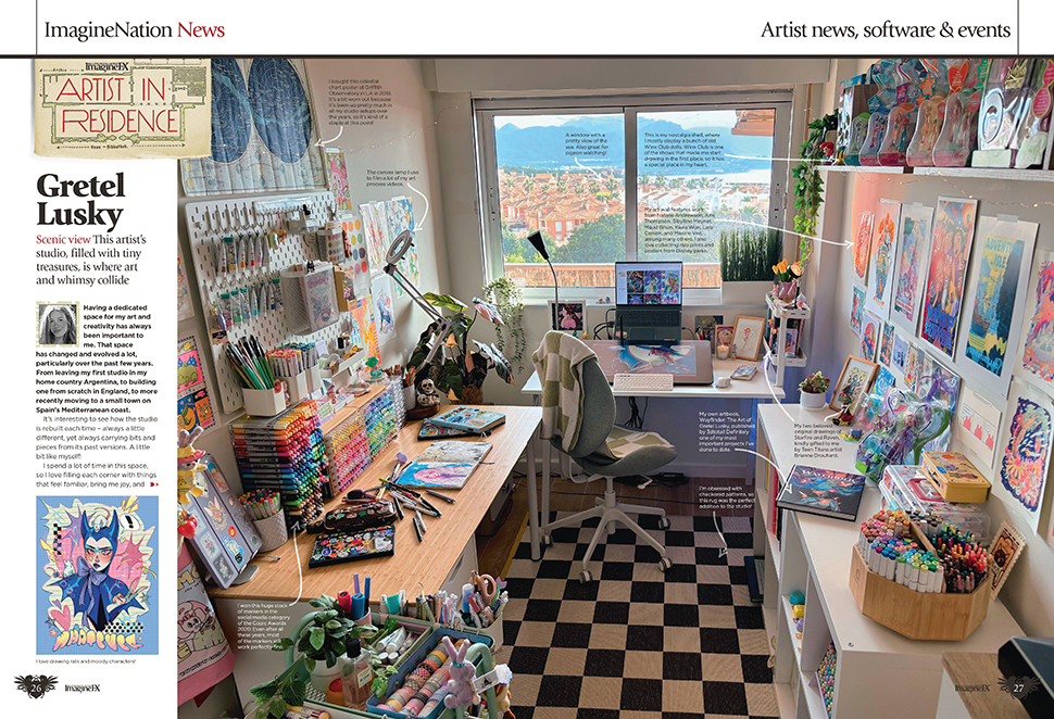 Pages from ImagineFX magazine