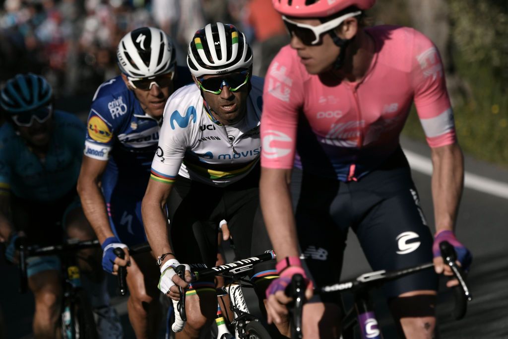 Alejandro Valverde in the peloton during Milan-San Remo