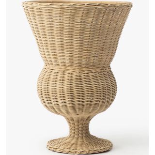 Wicker Footed Urn