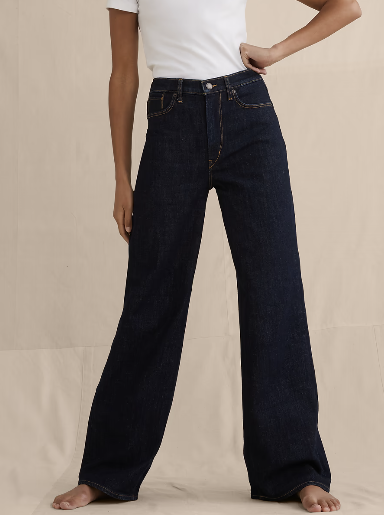 Banana Republic, High-Rise Relaxed Wide-Leg Jean
