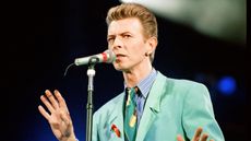 David Bowie performing at The Freddie Mercury Tribute Concert for Aids Awareness, at Wembley Stadium, Picture taken Easter Monday, 20th April 1992. (Photo by Nigel Wright/Mirrorpix/Getty Images)