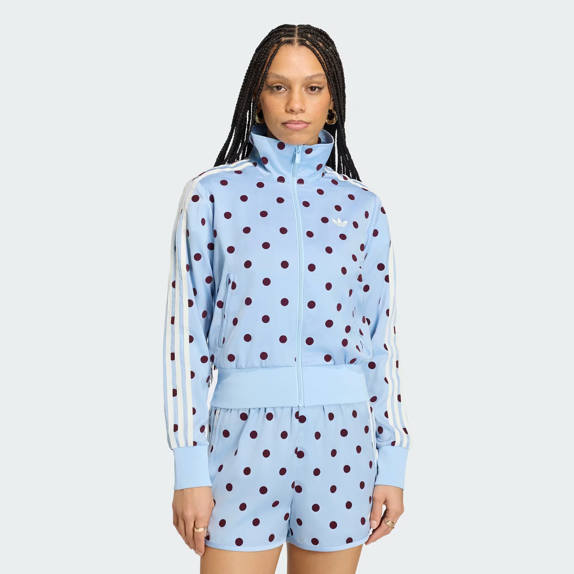 Adidas, Satin Polka Dot Track Top