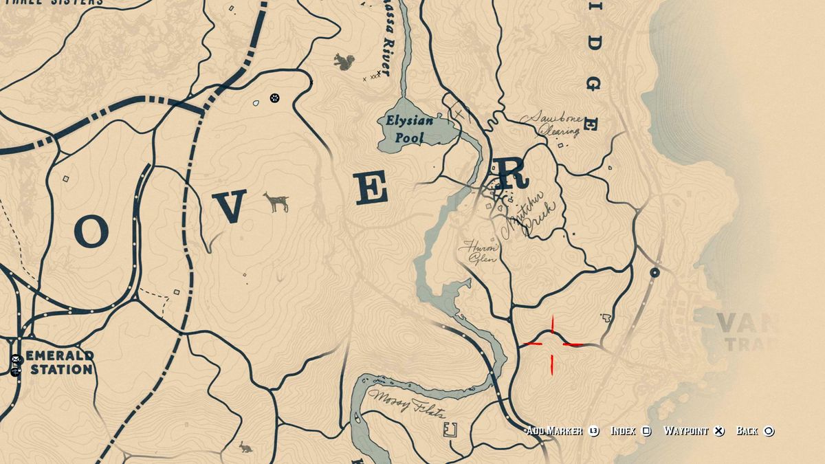 Red Dead Redemption 2 The Elemental Trail Treasure Map locations