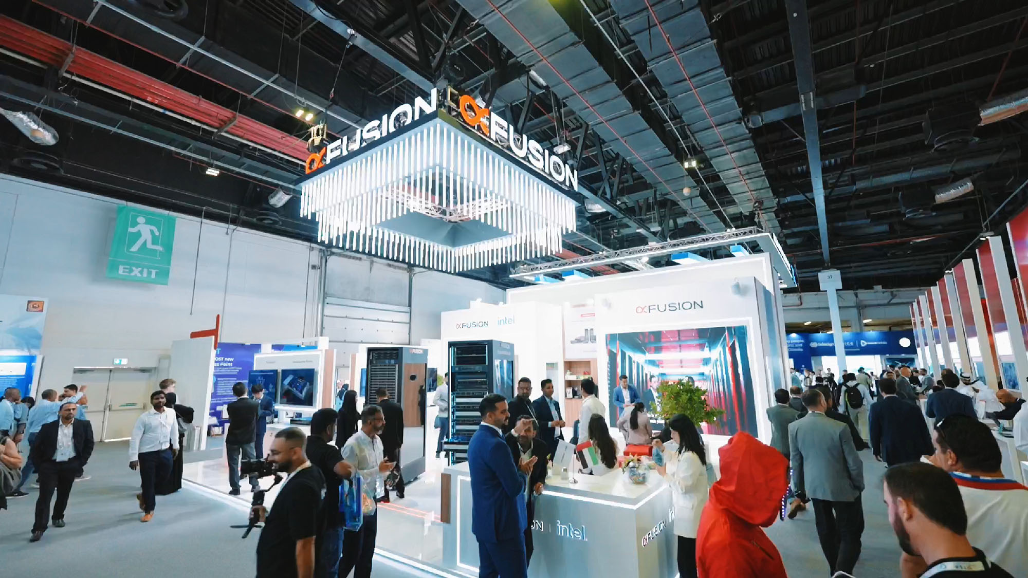 An xFusion exhibition stand