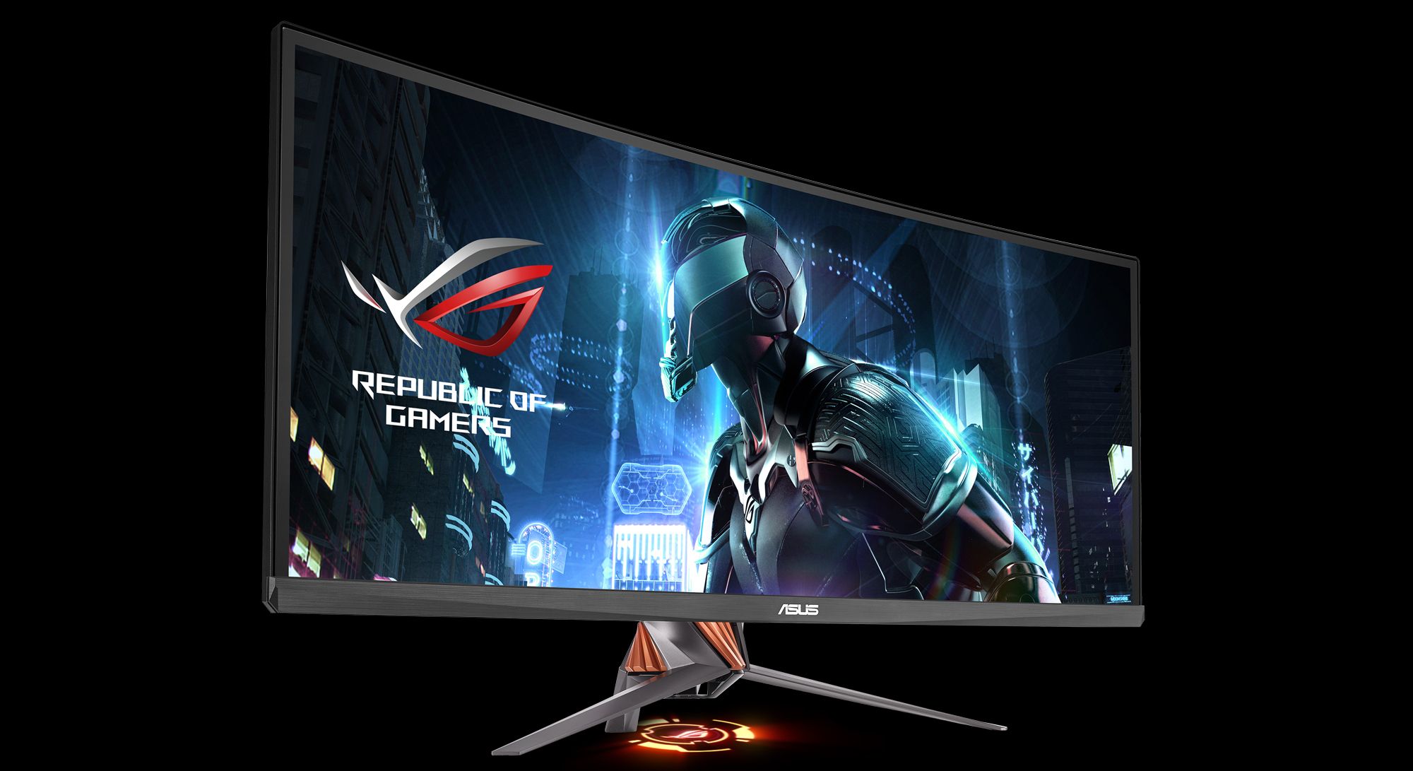Asus' curved ultrawide monitor with 3440x1440 G-sync panel out