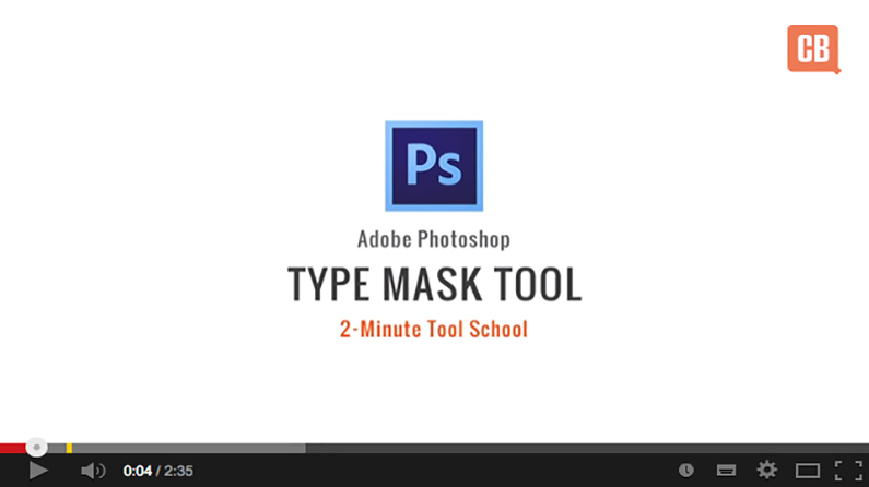to use the Type Mask Photoshop | Bloq