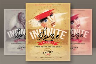 flyer templates: retro