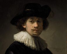 Rembrandt's tiny self-portrait was created as an advert to sell his services to well-heeled clients.