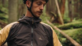 Male rider in the 7Mesh Copilot jacket