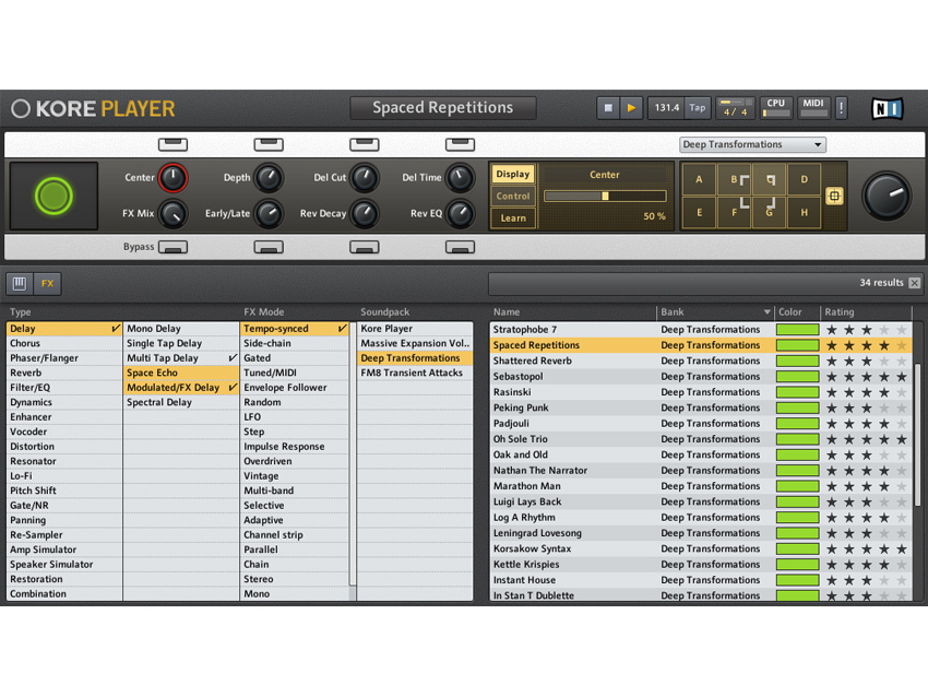 Deep Transformations contains 150 multi-effect combos.