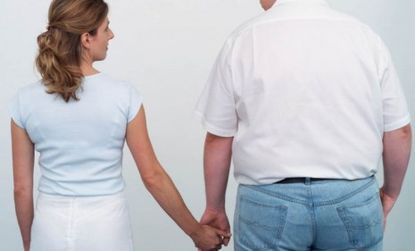 New research suggests that one key to a happy marriage is whether the wife is thinner than her husband.