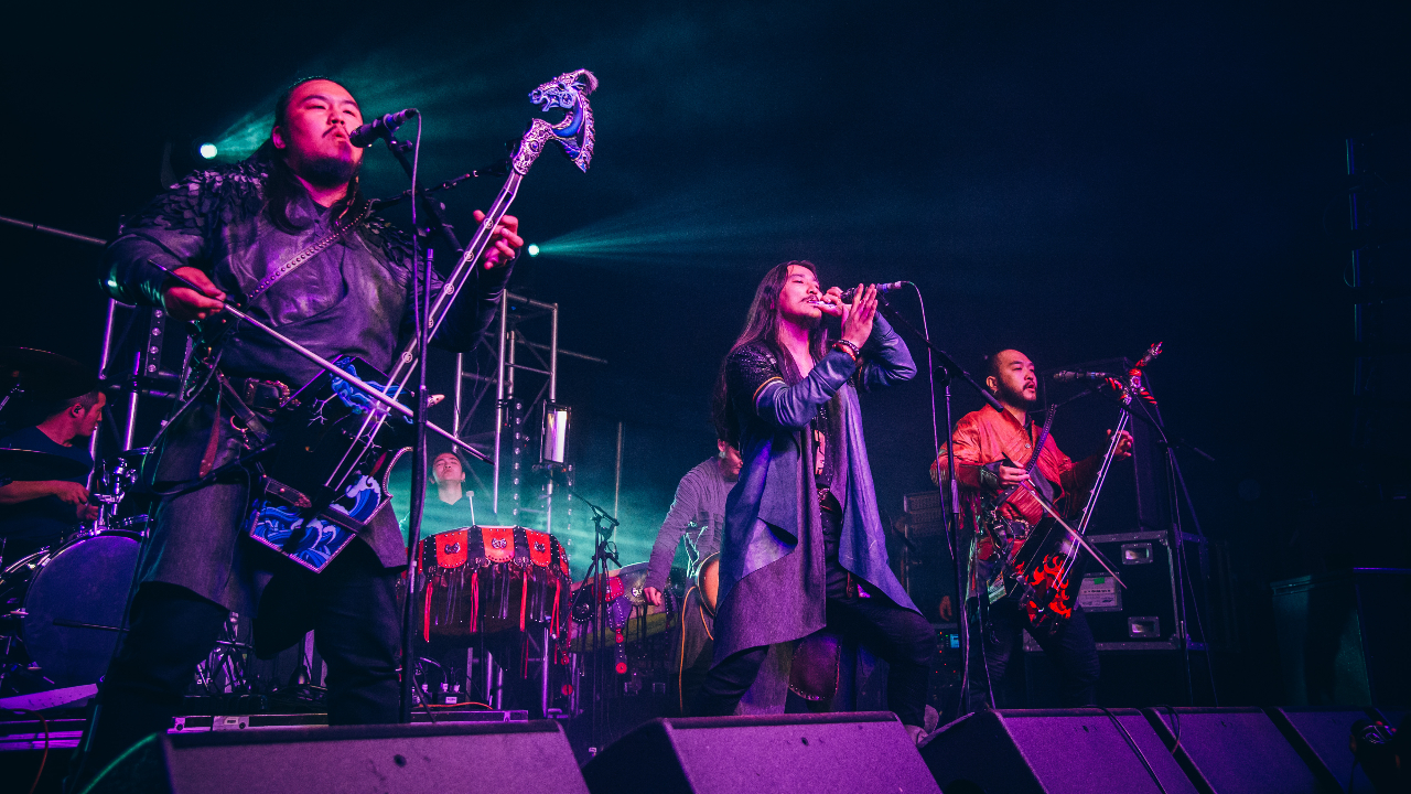 The Hu on stage at Download