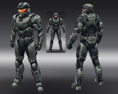 New Halo Infinite concept art shows an Elite blademaster and Mark VII ...
