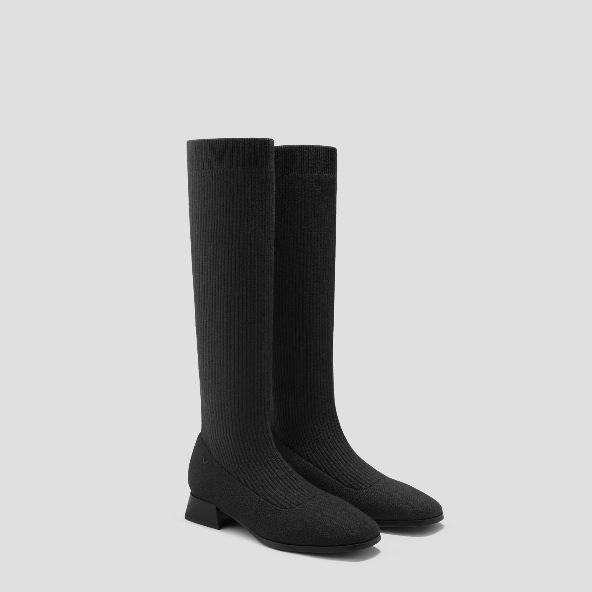 Vivaia, Square-Toe Water Repellent Wool Knee-High Boots