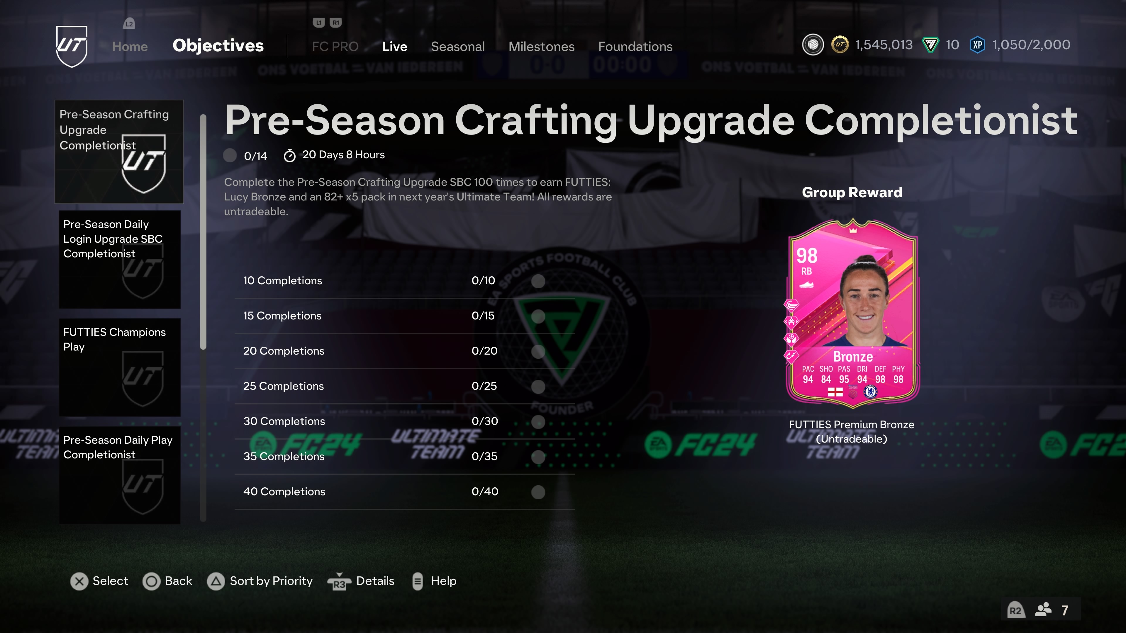 The full FC 24 Pre-Season rewards list to carry over into FC 25