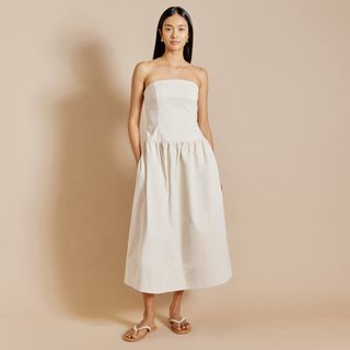 Drop Waist Bandeau Dress