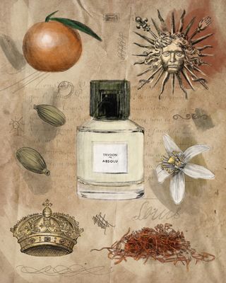 Trudon Absolu perfume illustration by Clovis Retif