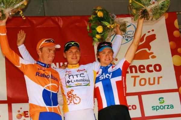 The best three riders of the Eneco Tour.