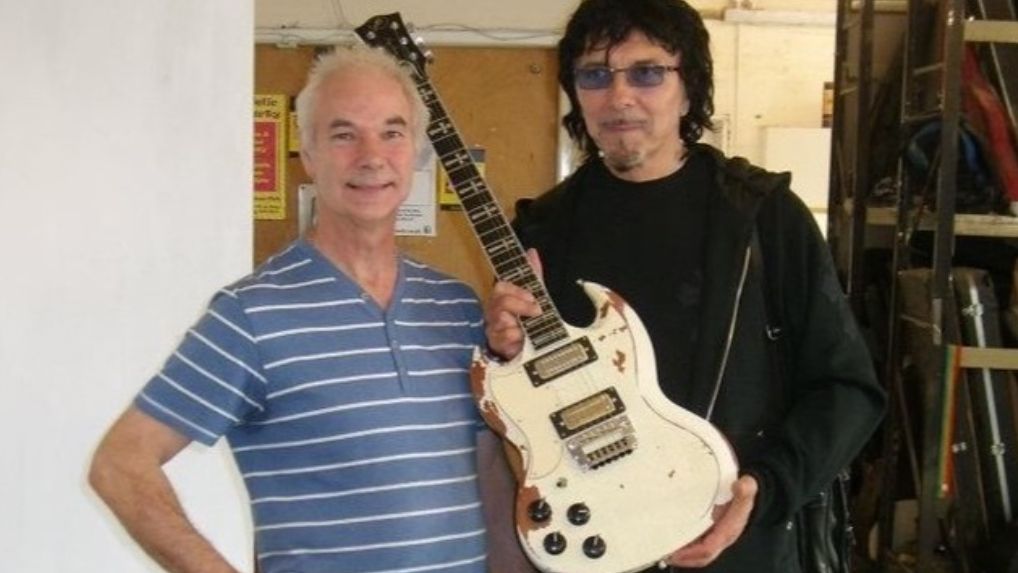 John Diggins with Tomy Iommi