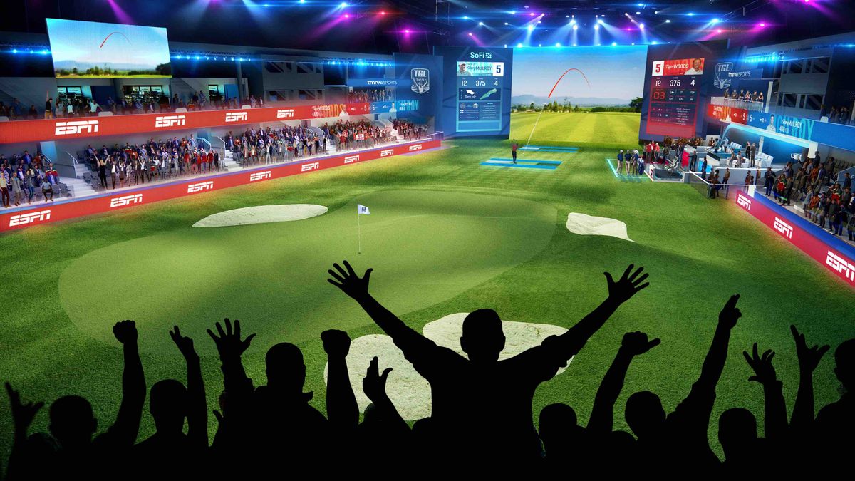 An outfield view rendering of TGL golf