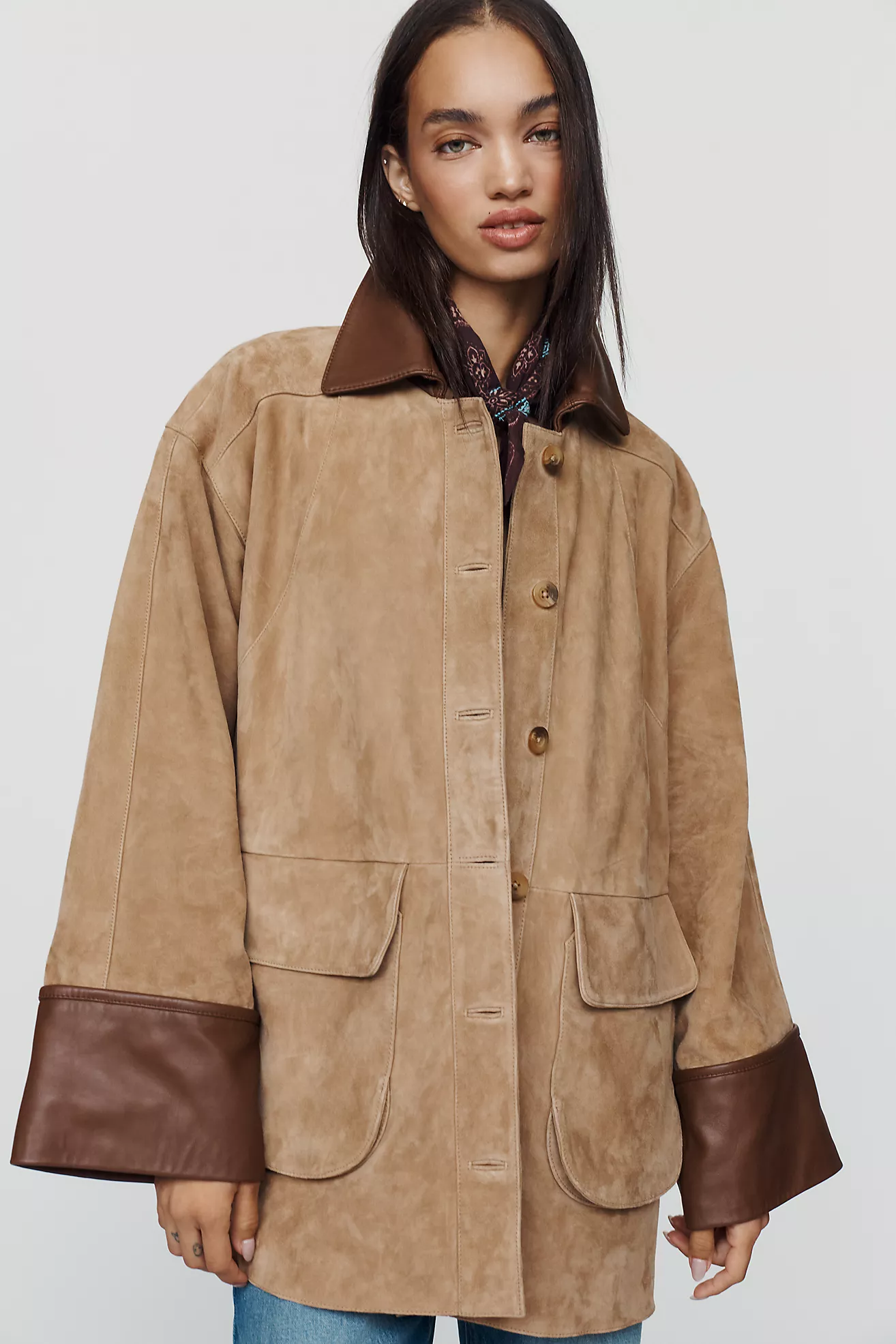 Pilcro Adelaide Suede Barn Jacket