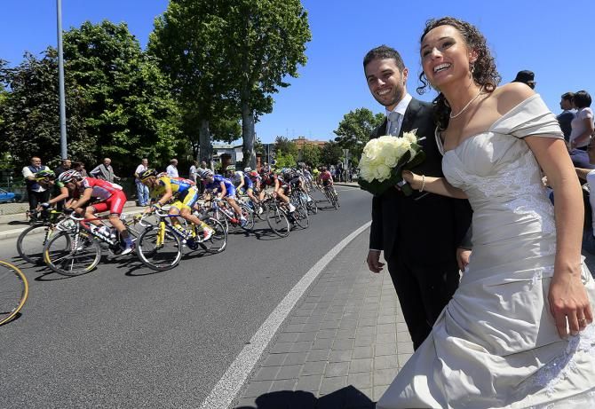 No wedding ceremony is complete without the Giro d'Italia