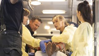 Chris Carmack and Kim Raver in Grey's Anatomy