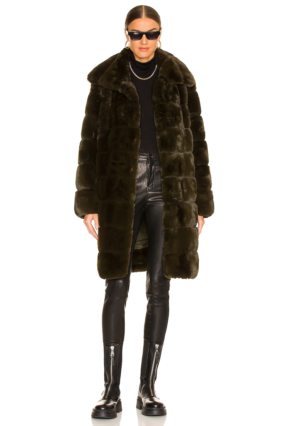 Faux Fur Long Coat