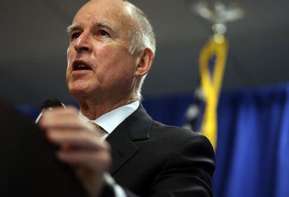 California Gov. Jerry Brown is spending more money on ballot measures ads than on his own campaign
