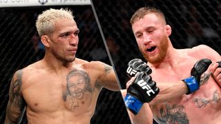 Charles Oliveira (L) and Justin Gaethje (R) will clash in the UFC 274 main event