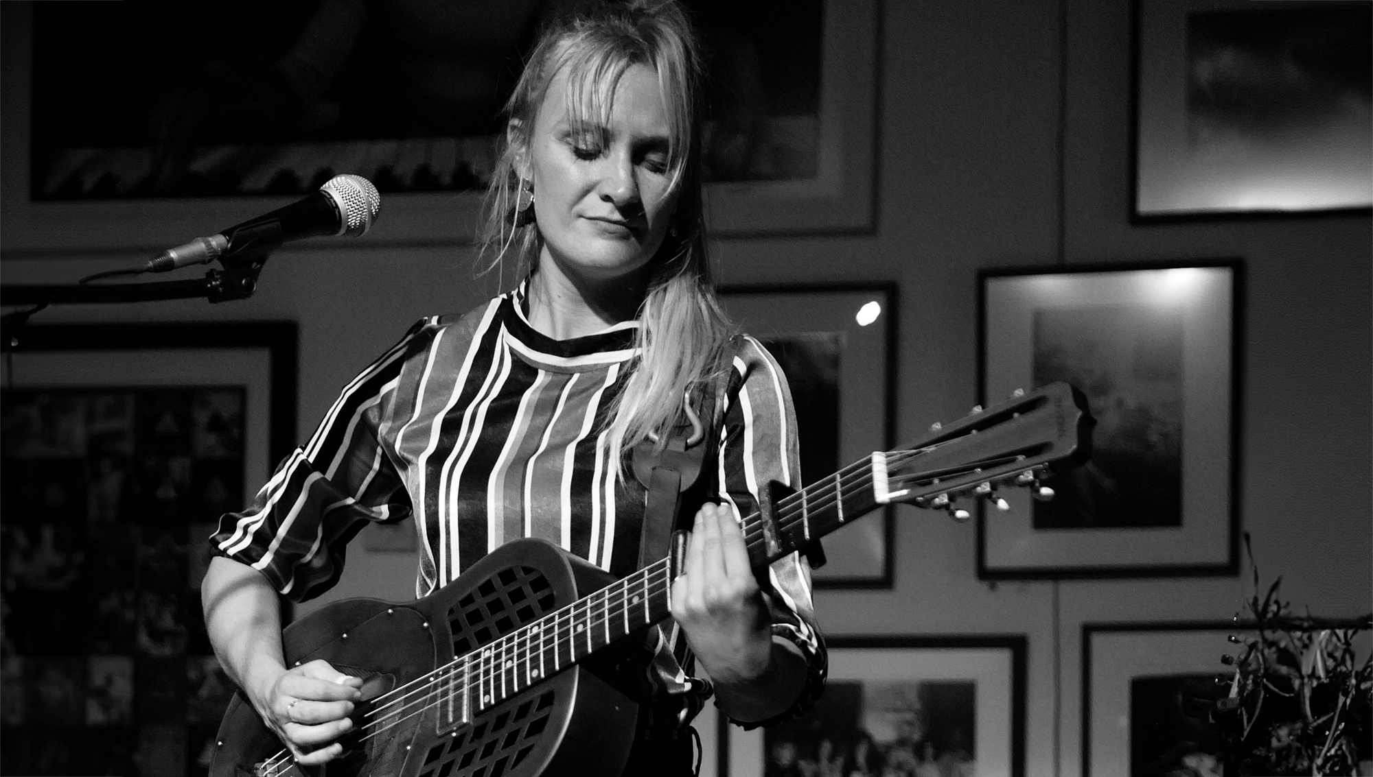 Sarah Rogo performs at RADDNightLive! at Mr. Musichead Gallery on September 20, 2018 in Los Angeles, California.