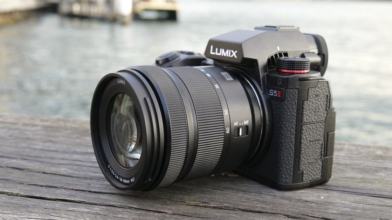 Panasonic Lumix S5 II camera on a white background