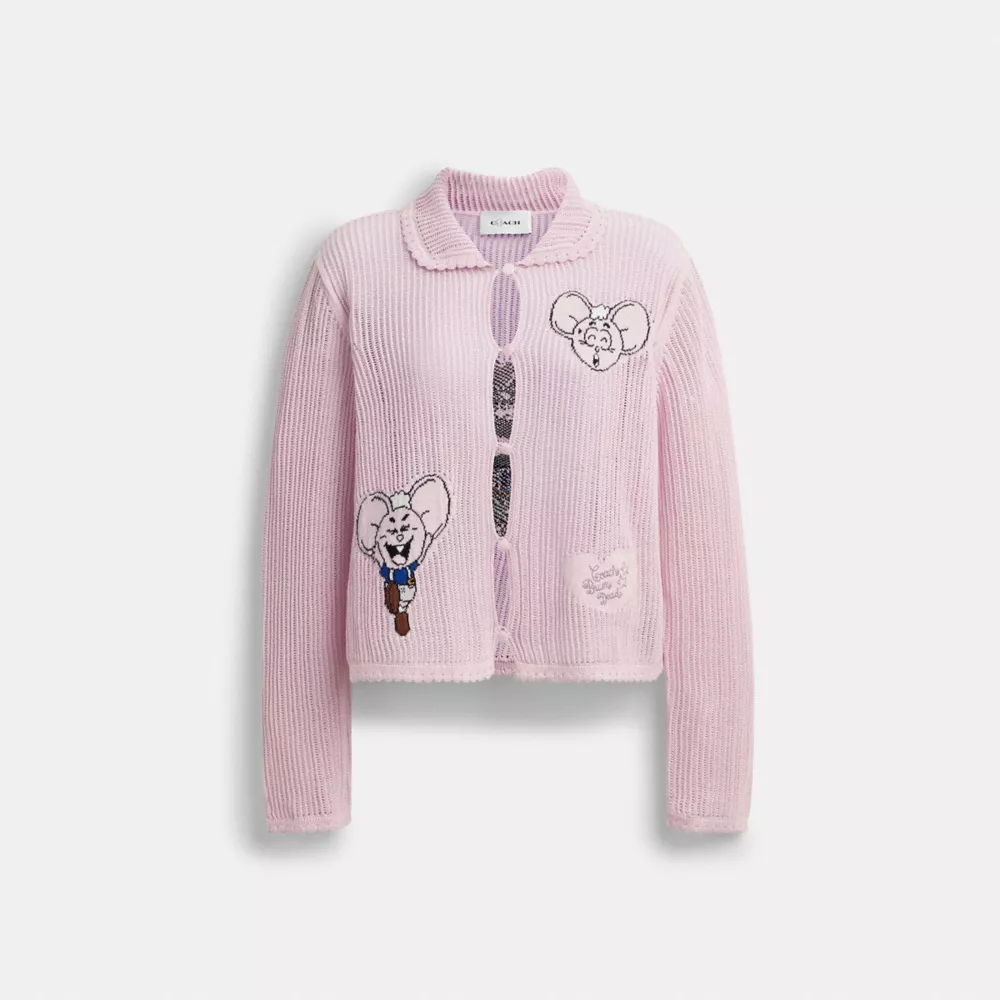 Coach | Brain Dead Kachi Mouse Cardigan in Organic Cotton