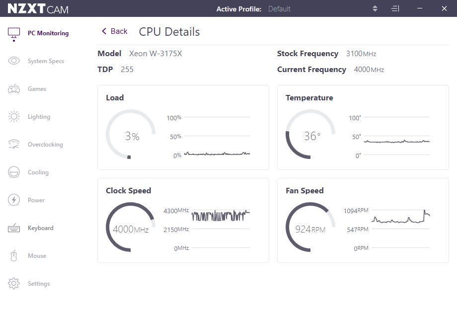 NZXT Monitor Software