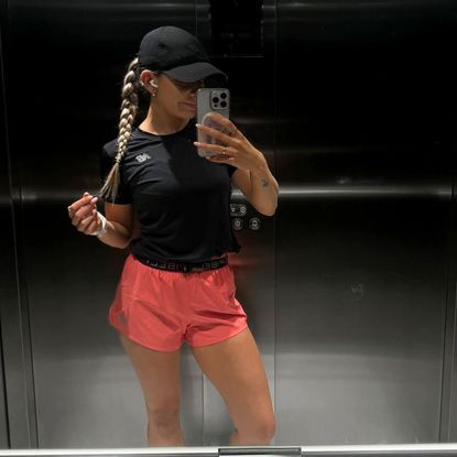 Athlete Lillie Bleasdale wearing one of the best workout tops for women