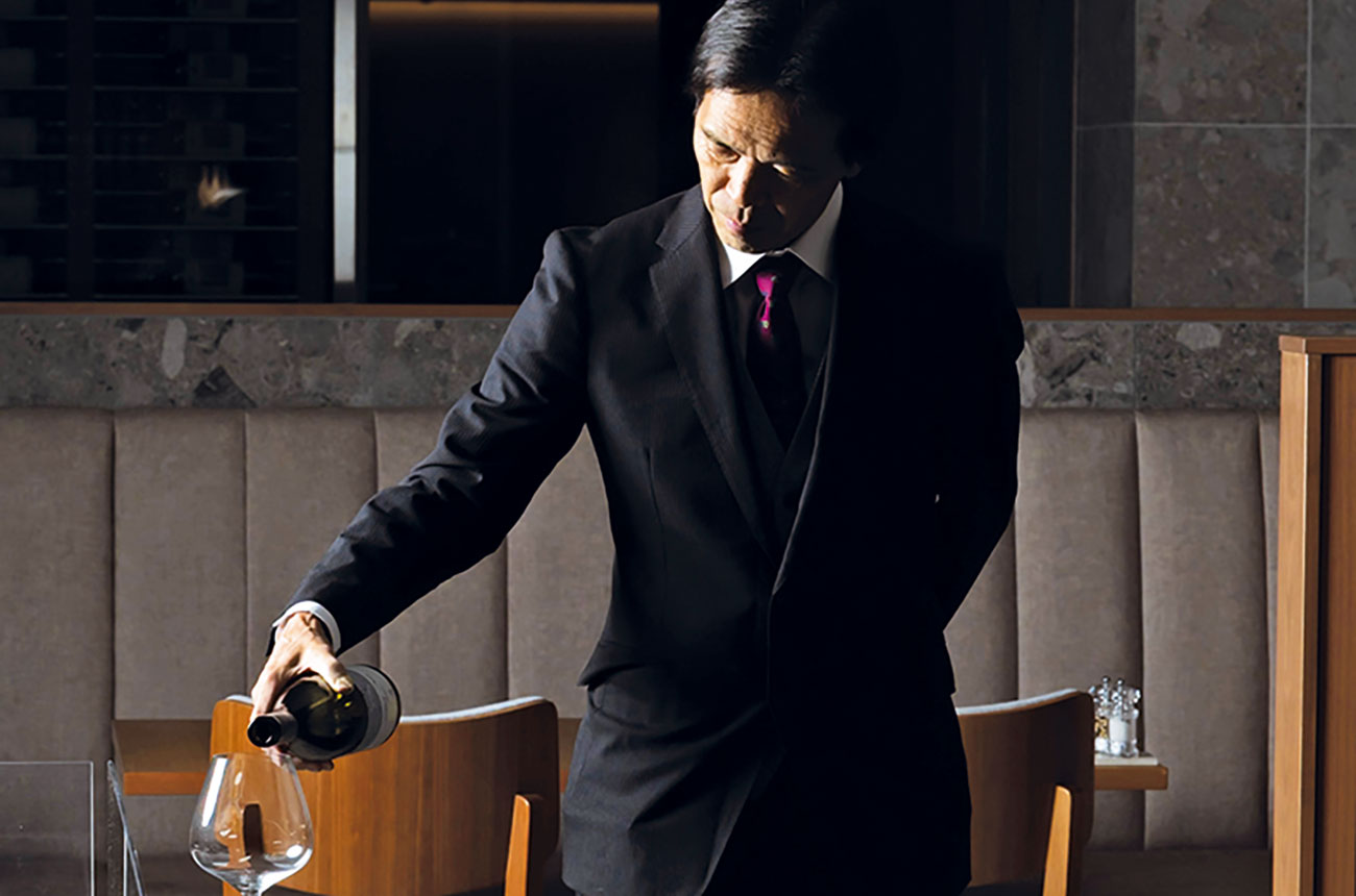 sommelier at Hotel La Vigne Hakuba by Onko Chishin
