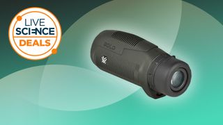 The Vortex Optics 10x25 Waterproof Monoculars with Live Science deals logo