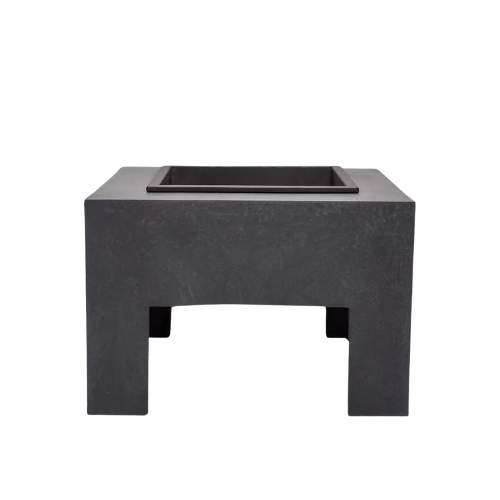 Ivyline Square Console Firepit, Grey
