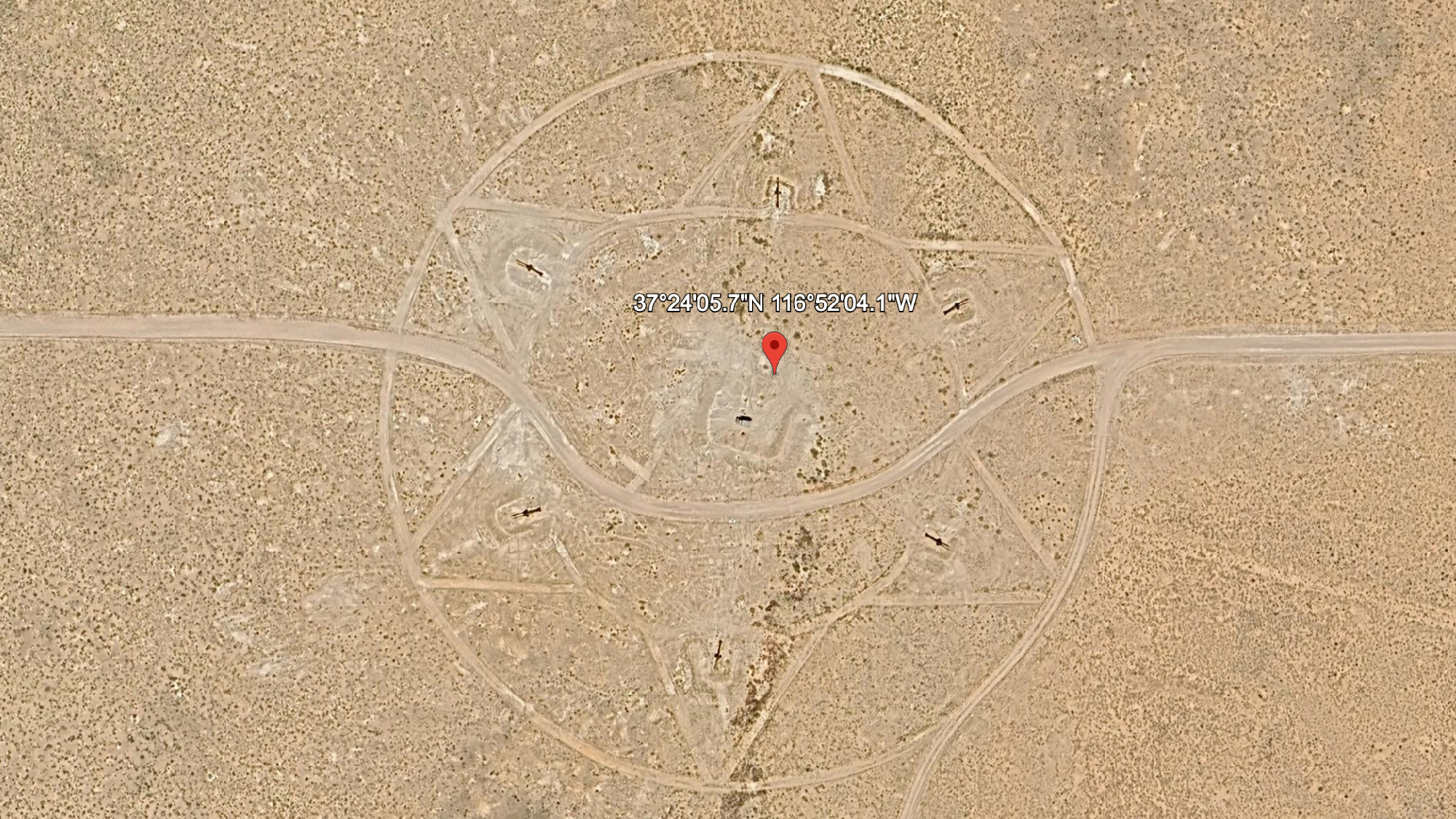 Strange symbol google earth easter egg