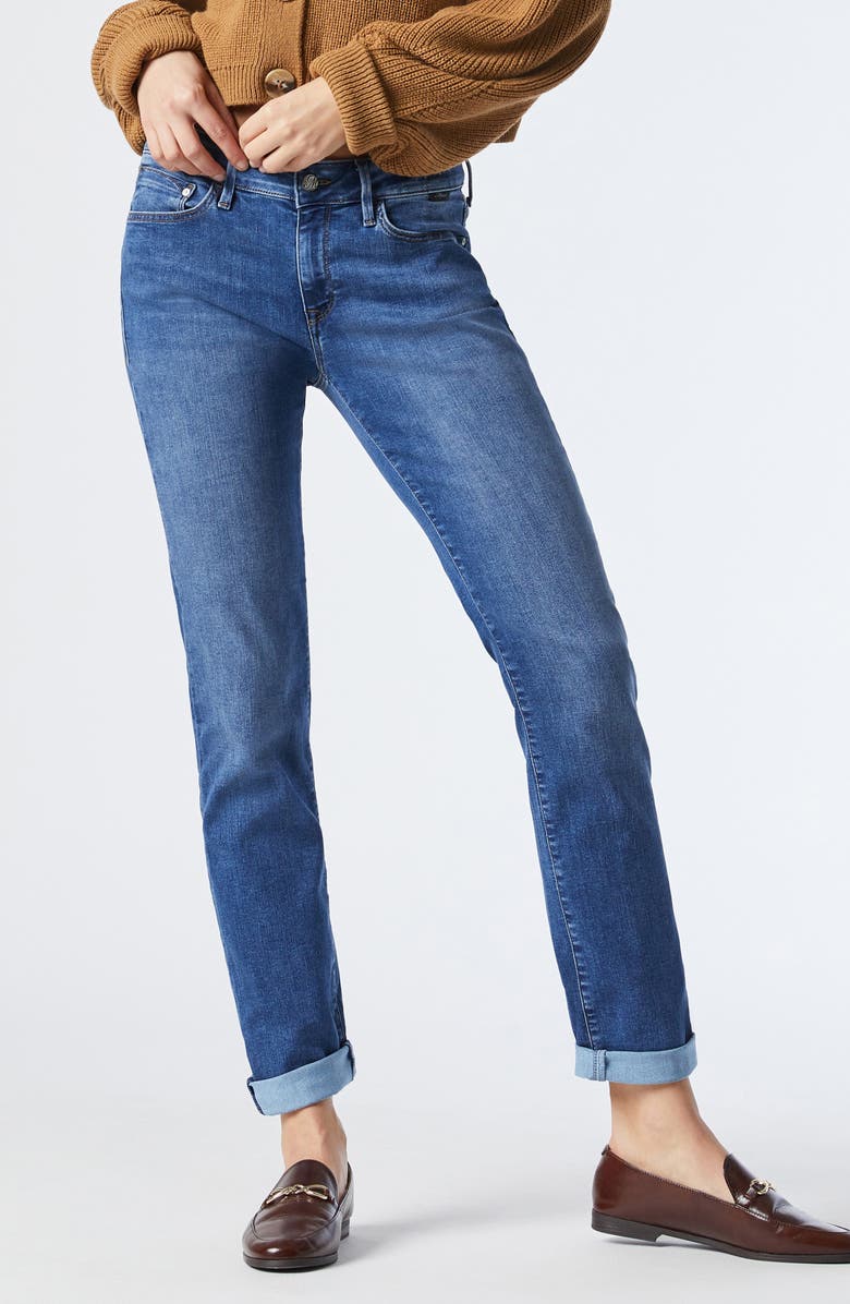 Emma Mid Rise Slim Boyfriend Jeans