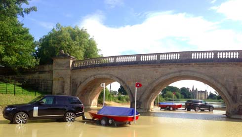 Lion bridge at Burghley