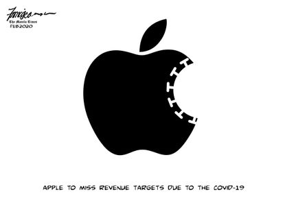 Editorial Cartoon U.S. Apple sales Coronavirus China
