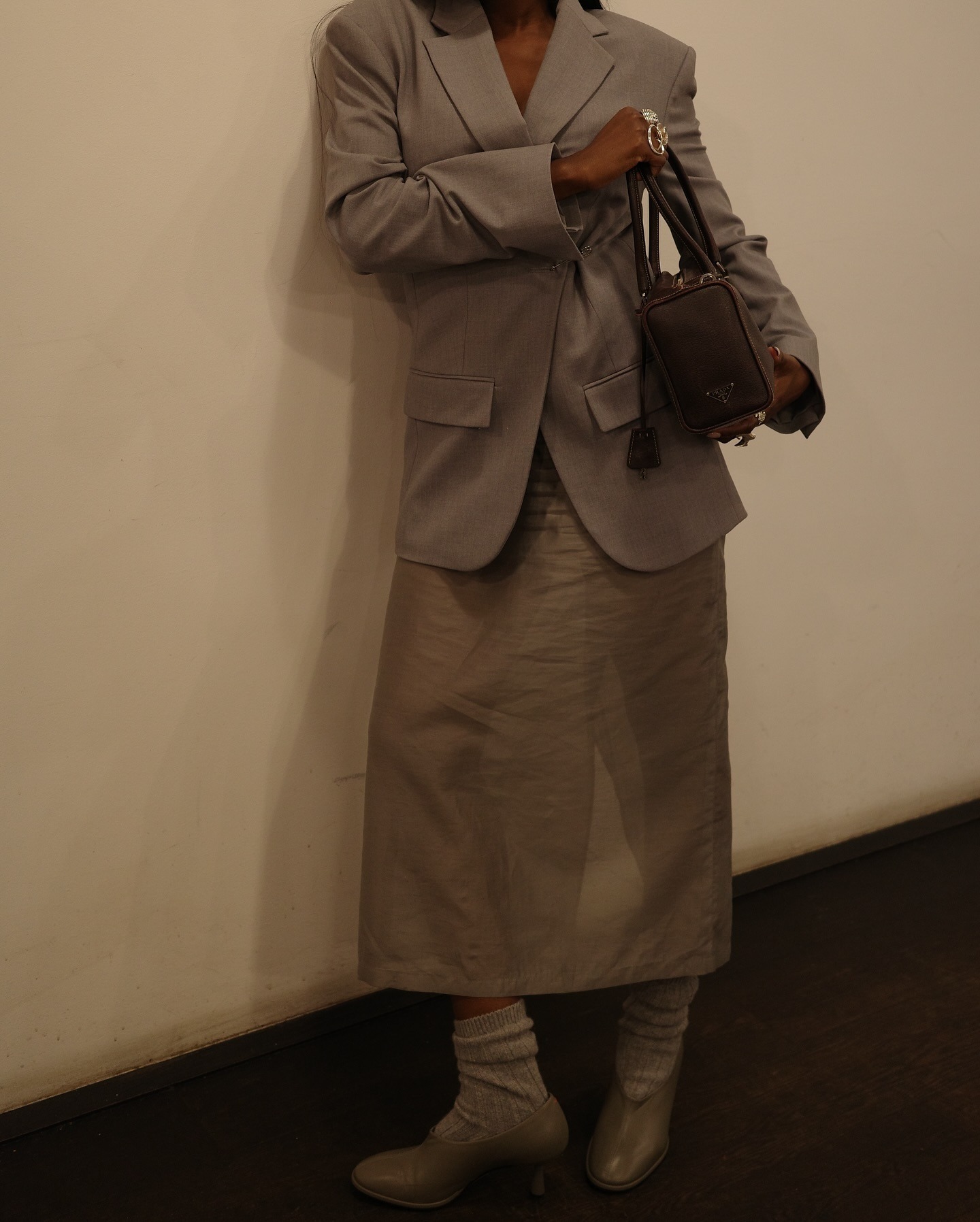 Fashion person danielle jinadu wears a gen z workwear capsule wardrobe outfit.