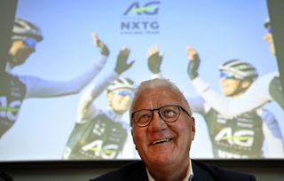 QuickStep Alpha Vinyl CEO Patrick Lefevere pictured during a press conference of the AG Insurance NXTG cycling team in Gent Belgium Monday 21 March 2022 BELGA PHOTO ERIC LALMAND Photo by ERIC LALMAND BELGA MAG Belga via AFP Photo by ERIC LALMANDBELGA MAGAFP via Getty Images