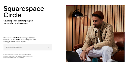 Screenshot of ways to save money on Squarespace