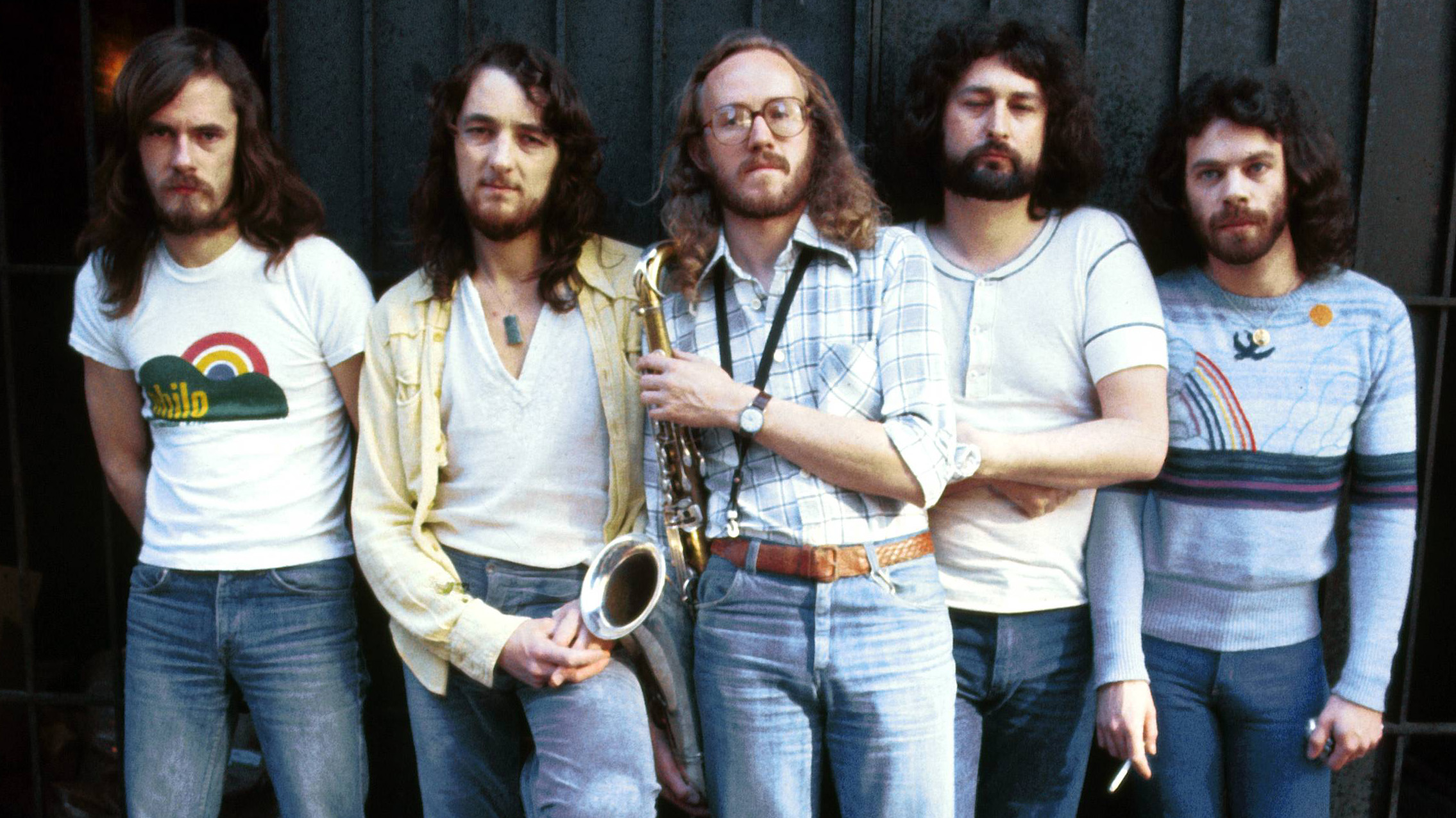 Supertramp in the '70s (from left): Dougie Thomson, Roger Hodgson, John Helliwell, Rick Davies, Bob Siebenberg