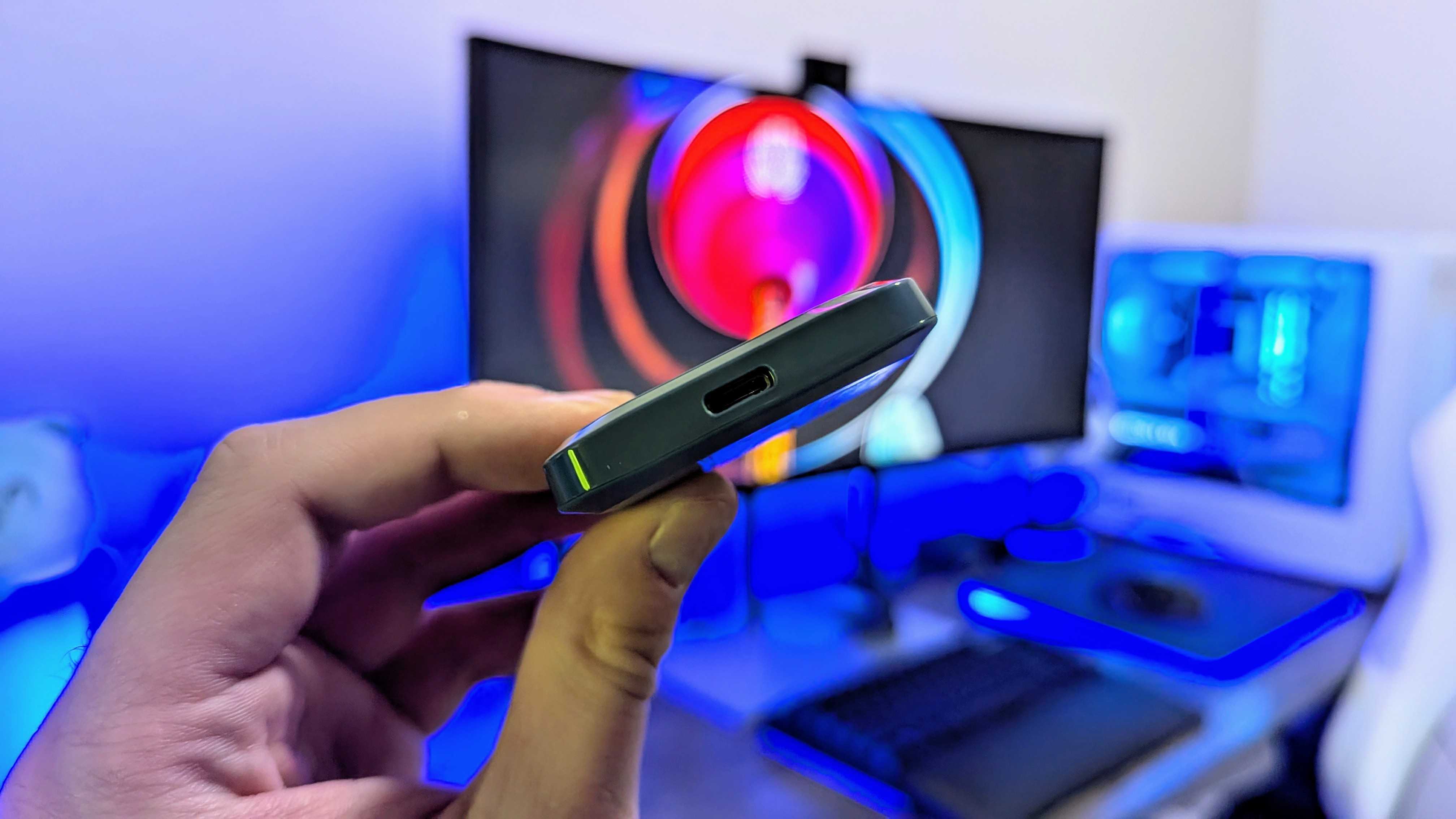 Image of the Crucial X10 Portable SSD.