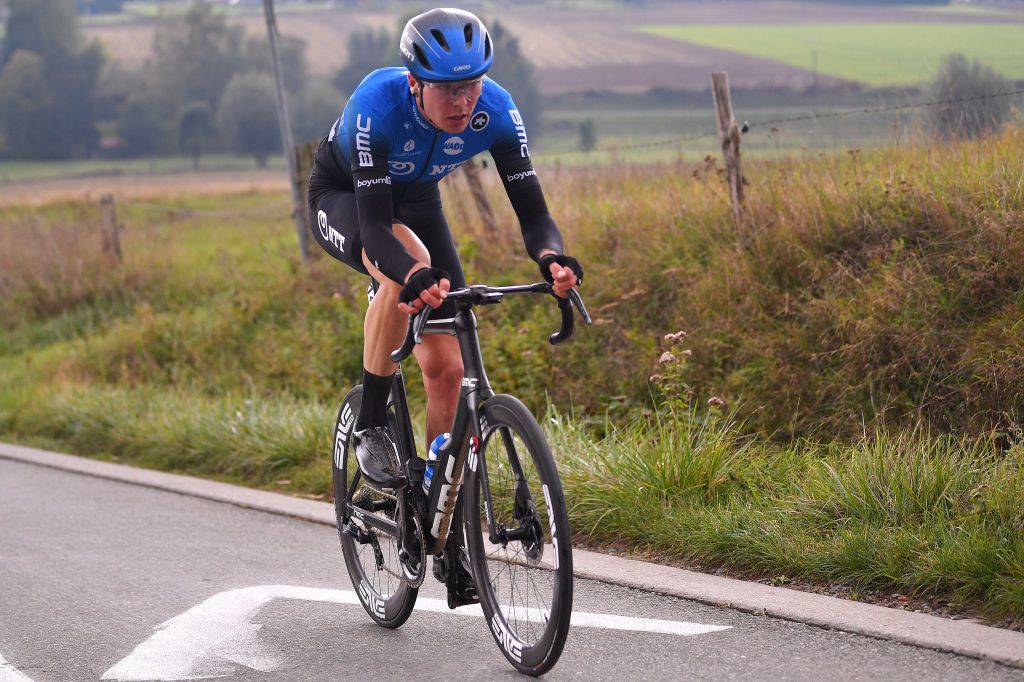 OUDENAARDE BELGIUM OCTOBER 18 Max Walscheid of Germany and NTT Pro Cycling Team during the 104th Tour of Flanders 2020 Ronde van Vlaanderen Men Elite a 2433km race from Antwerpen to Oudenaarde RVV20 FlandersClassic on October 18 2020 in Oudenaarde Belgium Photo by Luc ClaessenGetty Images