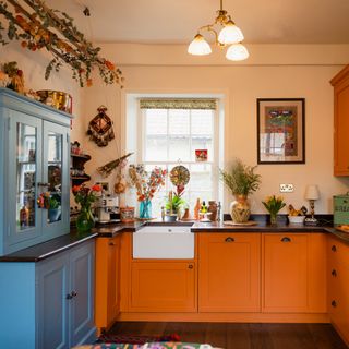 Hutch Cassidy orange and blue kitchen